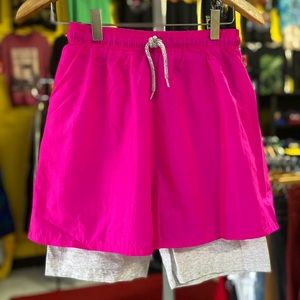80s “ZAPP INTERNATIONAL" Fuchsia Athletic Shorts